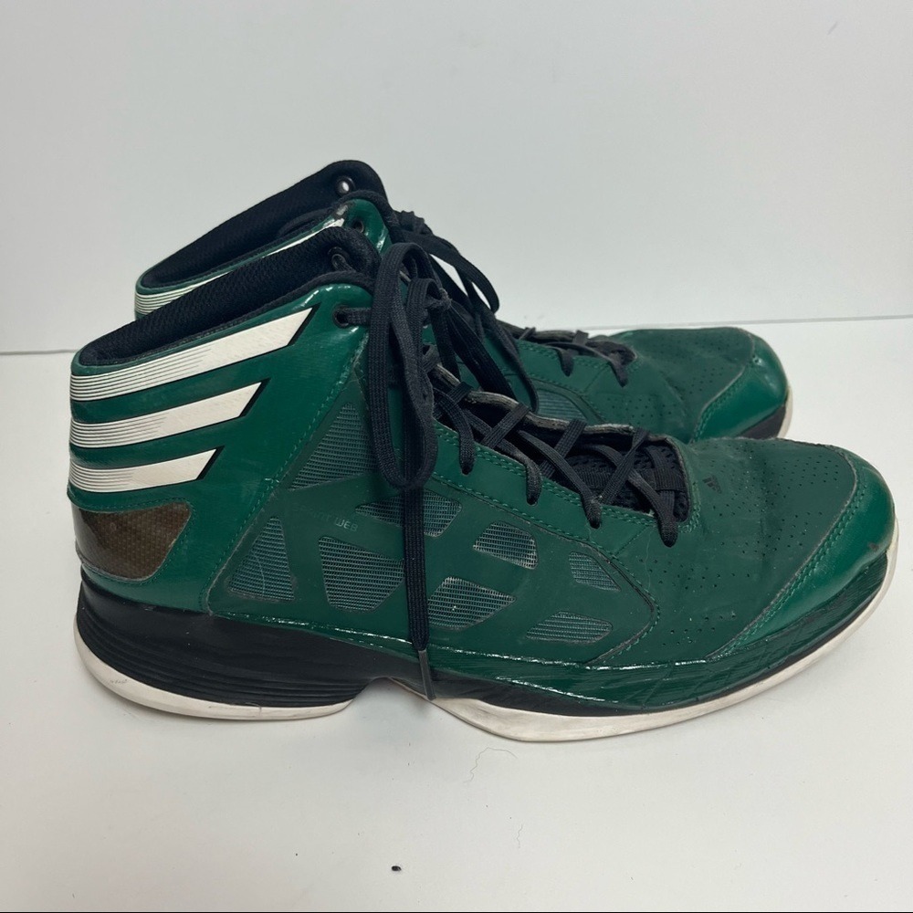 Adidas Green Basketball Shoes - Picture 4 of 13